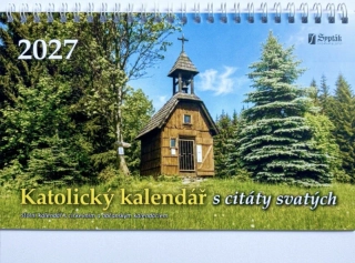 Katolický kalendář s citáty svatých 2027 (min. 10 ks)